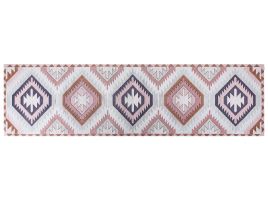 Cotton Runner Rug 80x300cm Multicolour