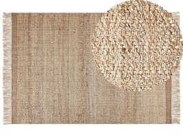 Jute Area Rug 160x230cm Beige