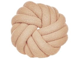 Boucle Knot Cushion 31x31cm Beige