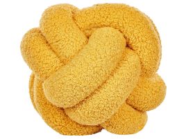 Boucle Knot Cushion 19x19cm Yellow
