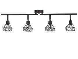 4 Light Spotlight Metal Bar Black ERMA