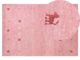 Wool Gabbeh Area Rug 140x200cm Pink