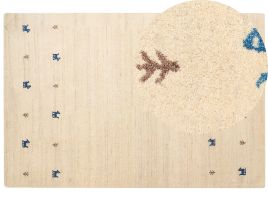Wool Gabbeh Area Rug 200x300cm Beige