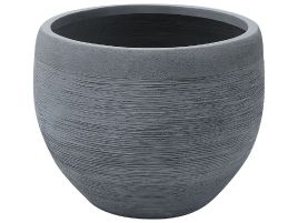 Stone Plant Pot 50x50x39 cm Grey ZAKROS