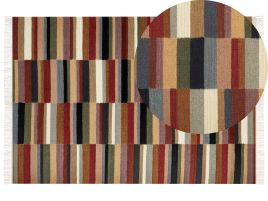 Wool Kilim Area Rug 160x230cm Multicolour