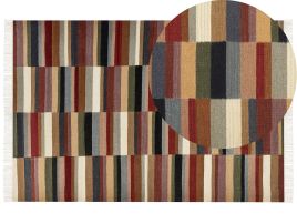 Wool Kilim Area Rug 200x300cm Multicolour