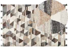 Wool Kilim Area Rug 200x300cm Multicolour