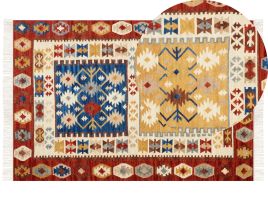 Wool Kilim Area Rug 200x300cm Multicolour