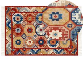 Wool Kilim Area Rug 160x230cm Multicolour