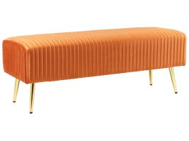 Velvet Bedroom Bench Orange PATERSON