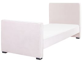 Velvet EU Single Size Bed Pink TEENIE