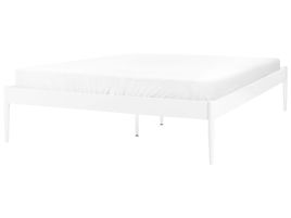 Metal EU Double Size Bed White VAURS