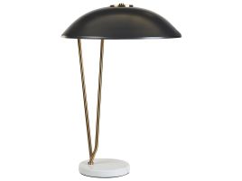 Metal Table Lamp Black and Gold DANTO