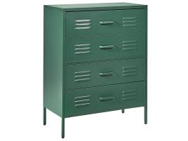 RIPON Green Chest of Drawers - Medium-sized, 4 Drawers