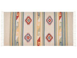 Cotton Kilim Rug 80x150cm Multicolour