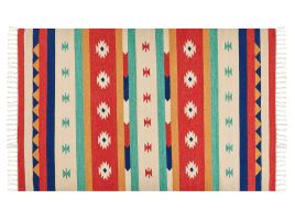 Cotton Kilim Rug 140x200cm Multicolour
