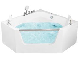 Whirlpool Corner Bath 1500 x 1500 mm White CANTALLA