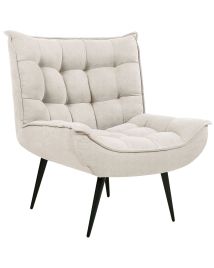 Fabric Armchair Light Beige ALVESTA