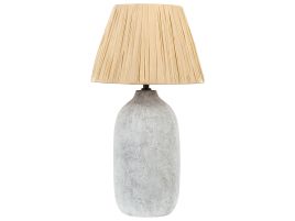 Ceramic Table Lamp Grey MATILDE
