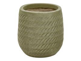 Plant Pot âŒ€ 19 cm Green LIVADIA
