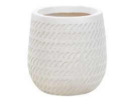 Plant Pot âŒ€ 19 cm Off-White LIVADIA