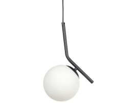 Glass Pendant Lamp Black WAPITI