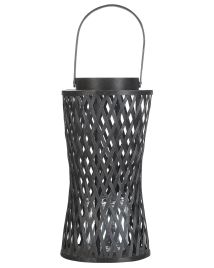 Bamboo Candle Lantern 38 cm Black MACTAN