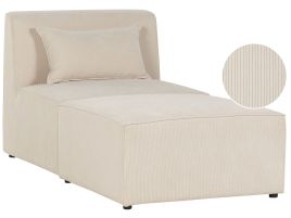 Jumbo Cord Chaise Lounge Beige LEMVIG
