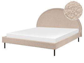 Boucle EU King Size Bed Beige MARGUT