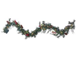 Pre-Lit Christmas Garland 180cm Green