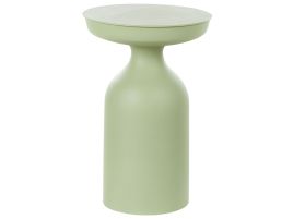 Metal Side Table Green TENJO