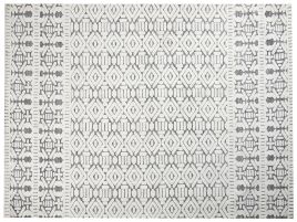 Area Rug 300x400cm White and Grey