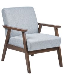 Fabric Armchair Light Grey ASNES