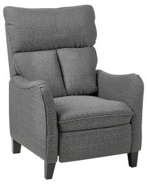 Fabric Recliner Chair Grey ROYSTON