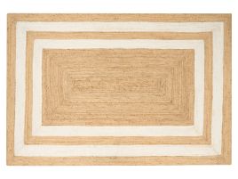Jute Area Rug 200x300cm Beige