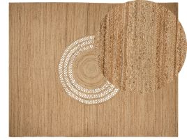 Jute Area Rug 300x400cm Beige