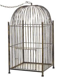 Metal Lantern 62 cm Distressed Gold COMOROS