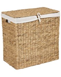 Water Hyacinth Basket with Lid Light