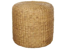 Water Hyacinth Wicker Pouffe Light BICHIR II