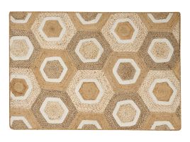 Jute Area Rug 160x230cm Beige