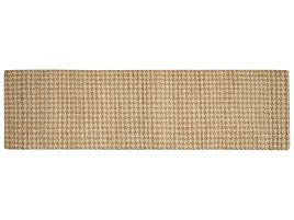 Jute Runner Rug 80x300cm Beige
