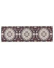 Runner Rug 60x200cm Black and Beige