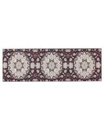 Runner Rug 80x240cm Black and Beige