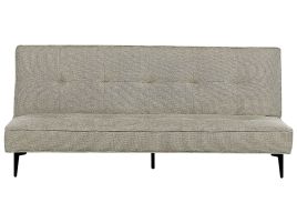 Fabric Sofa Bed Light Green ESSVIK