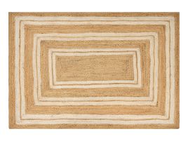 Jute Area Rug 160x230cm Beige