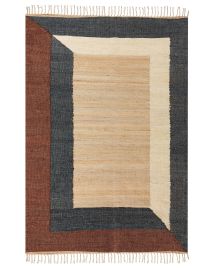 Jute Area Rug 160x230cm Multicolour