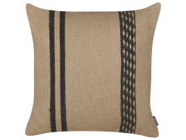 Jute Cushion 45 x 45 cm Beige DESALIX