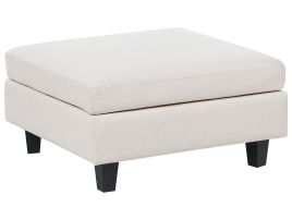 Fabric Ottoman Light Beige UNSTAD