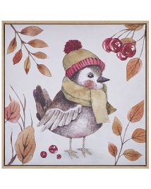 Bird Frame Canvas Wall Art 63 x 63 cm Multicolour CASTRO