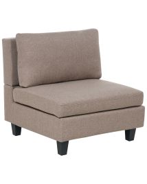 Fabric 1-Seat Section Brown UNSTAD